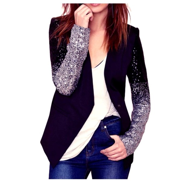 ❤❈ Gorgeous & Unique Black Blazer ❈❤ *NWT* - Picture 1 of 8